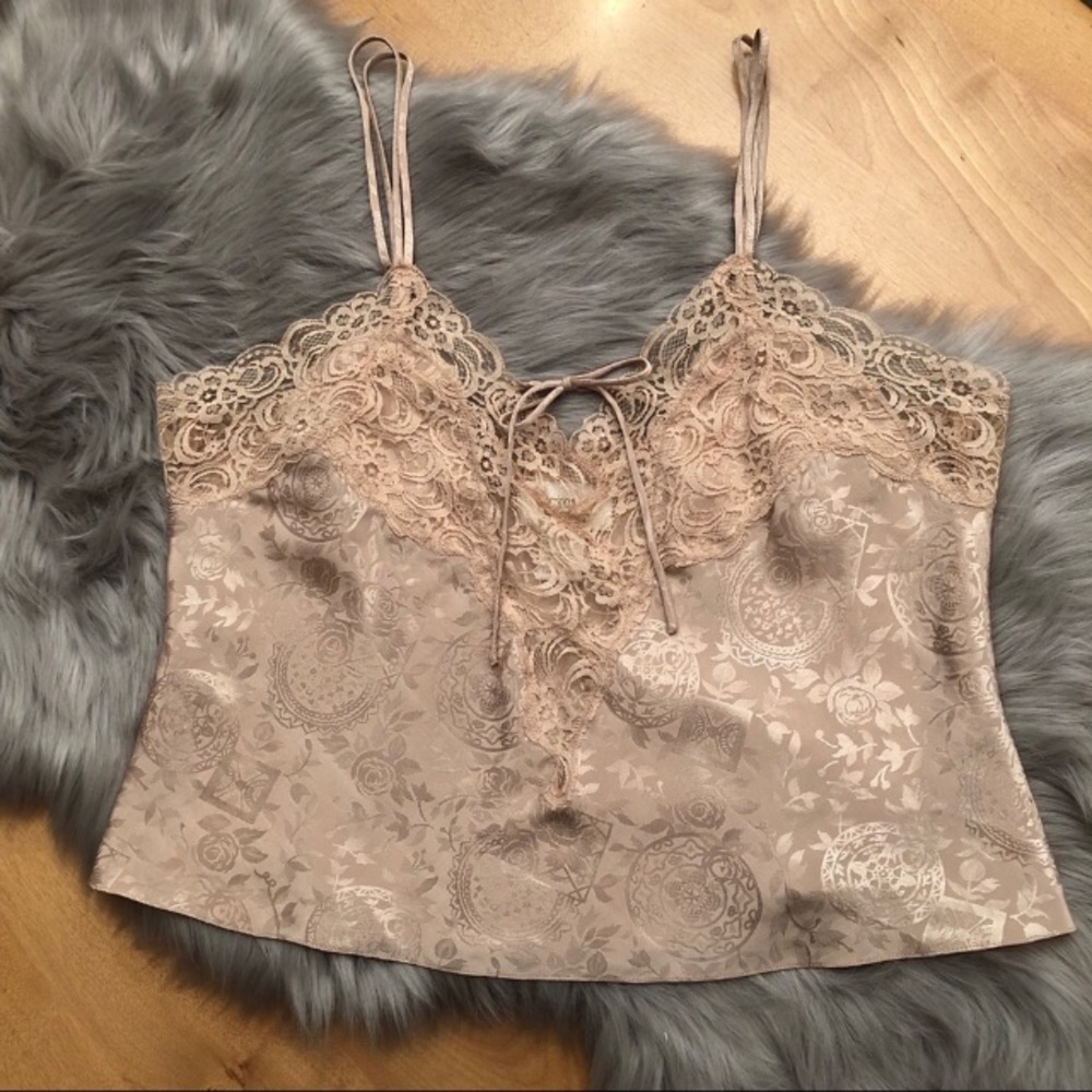 Vintage Victoria’s Secret Silky Gold Top - 90s